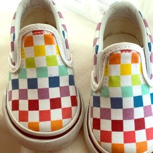 Multicolored infant vans size 3.0